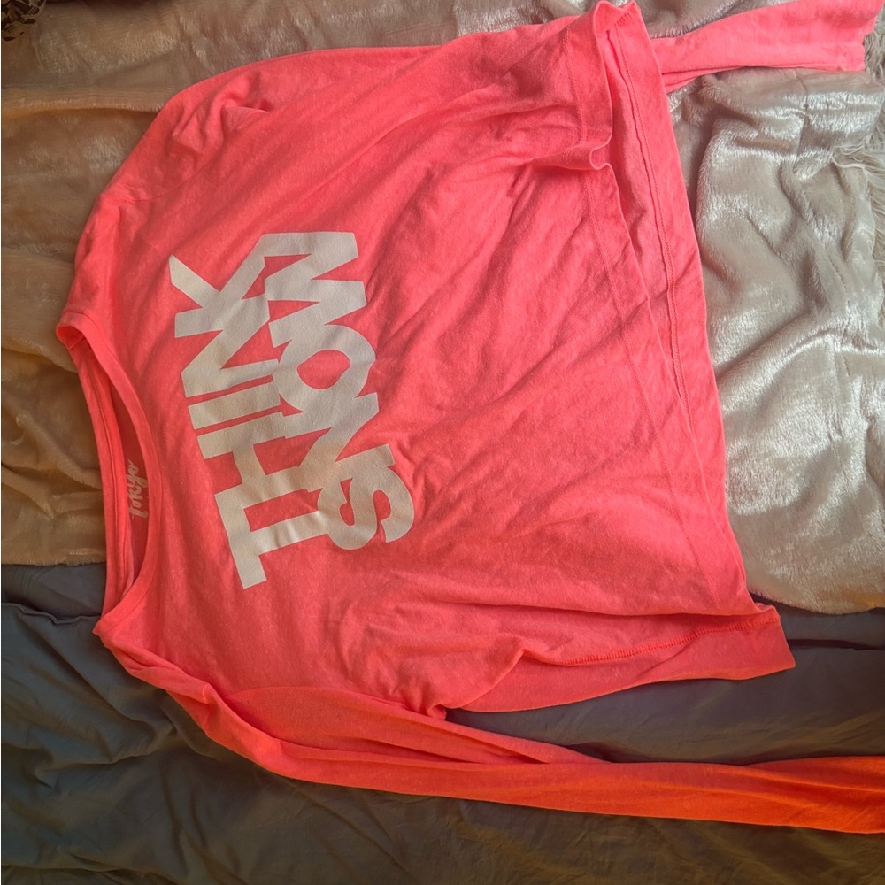 Darling Neon Pink Graphic Long-Sleeve Tee